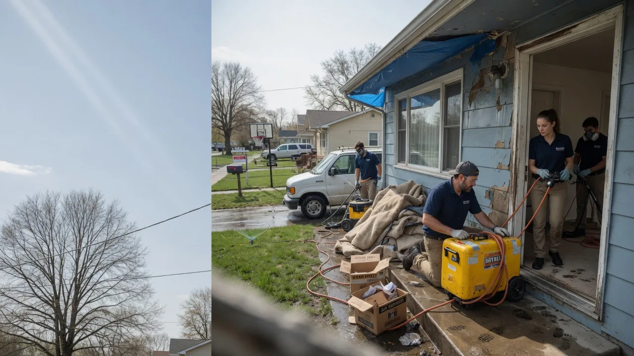 Basement Flood Cleanup in Lambertville, MI near me